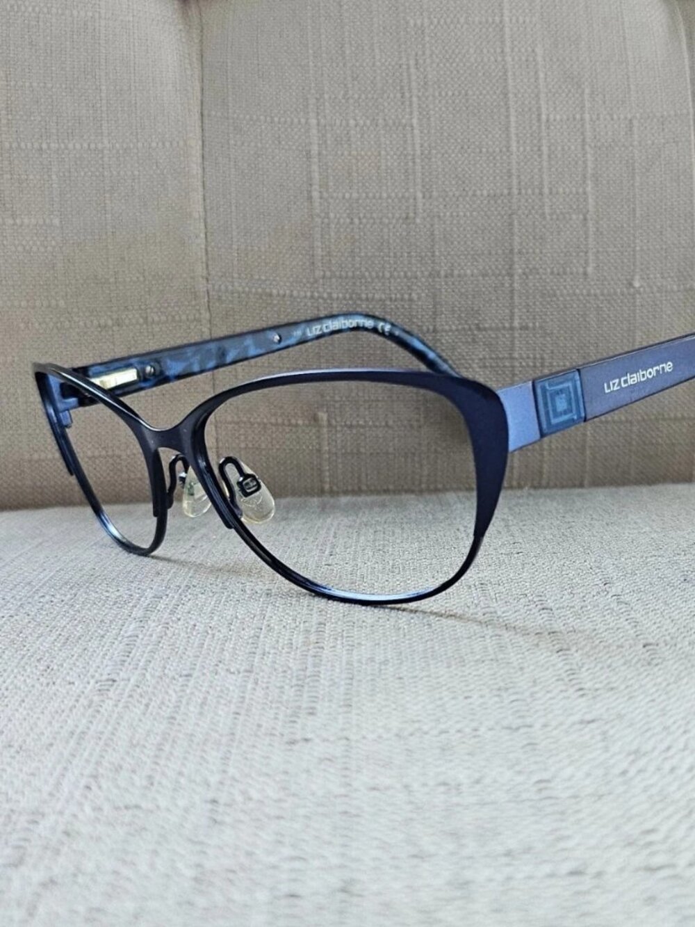 Liz Claiborne Women Eyewear Frame Blue Tone Metal Eyeglasses L559/S DA4 Glasses